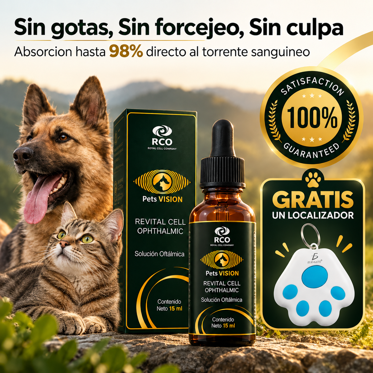 Pets Vision™ | Gotas Orales para una Visión Clara y Saludable
