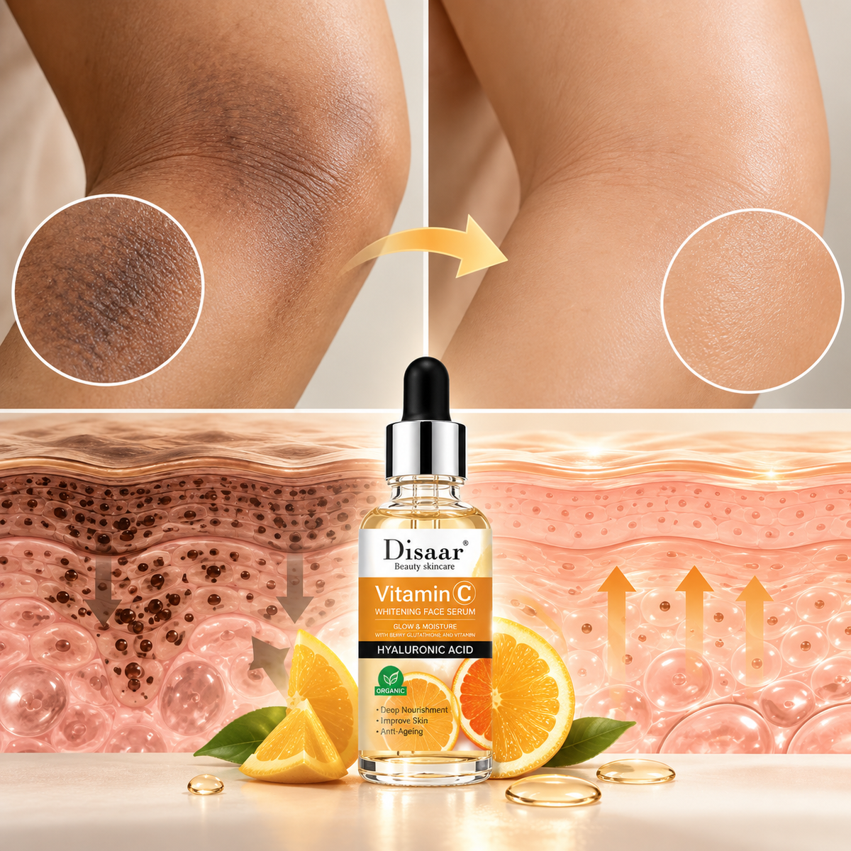 Disaar™ Vitamina C | Sérum Antimanchas | Ayuda a Desvanecer Manchas y Unificar el Tono