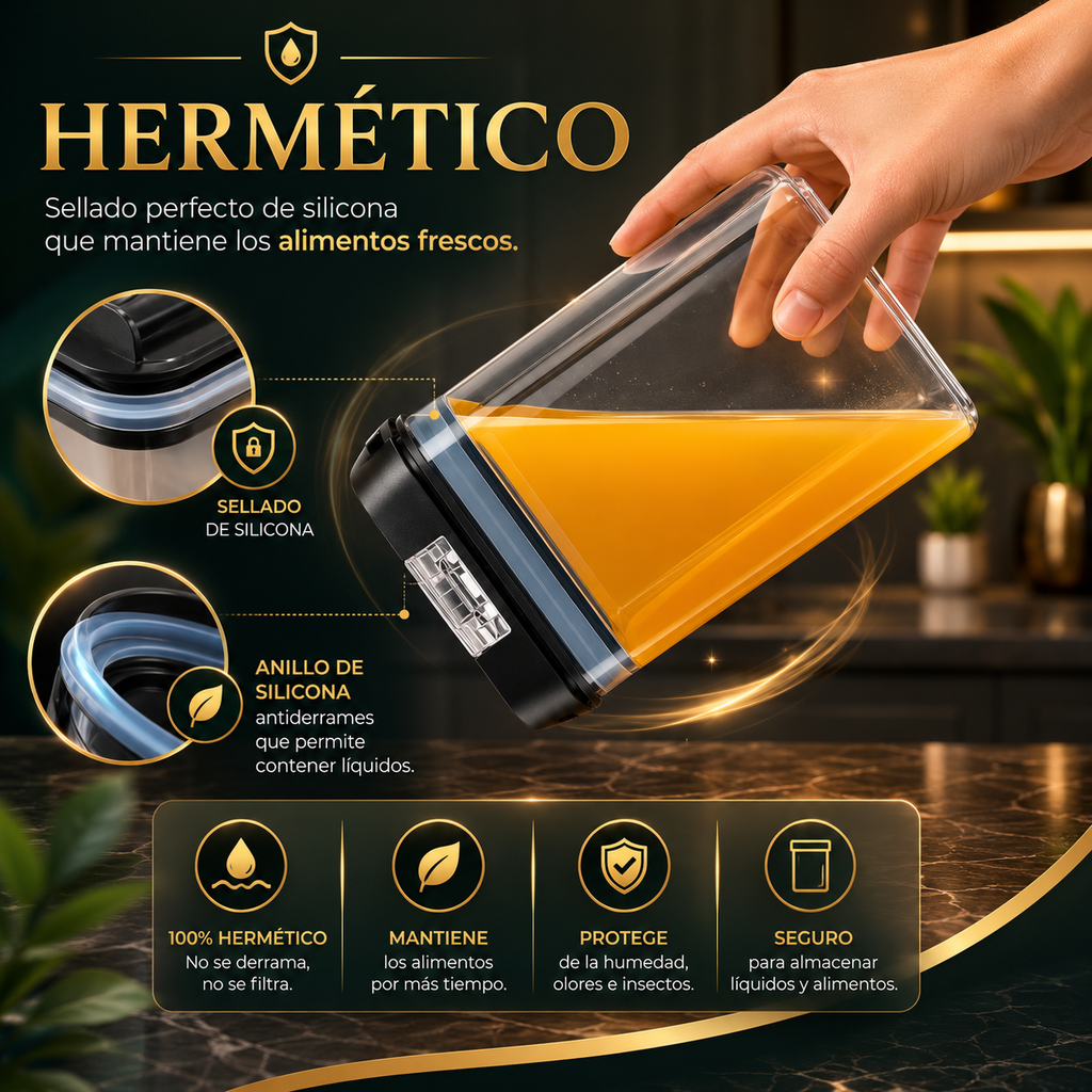 EliteFresh™ Set de Contenedores Herméticos para una Cocina Más Organizada + Envío Gratis