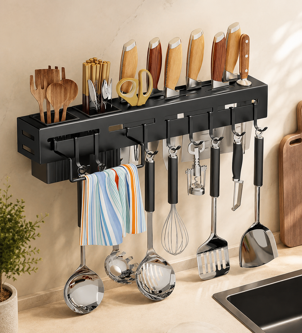 FlexiRack™ Rack de Utensilios | Agilidad y Elegancia en tu Cocina