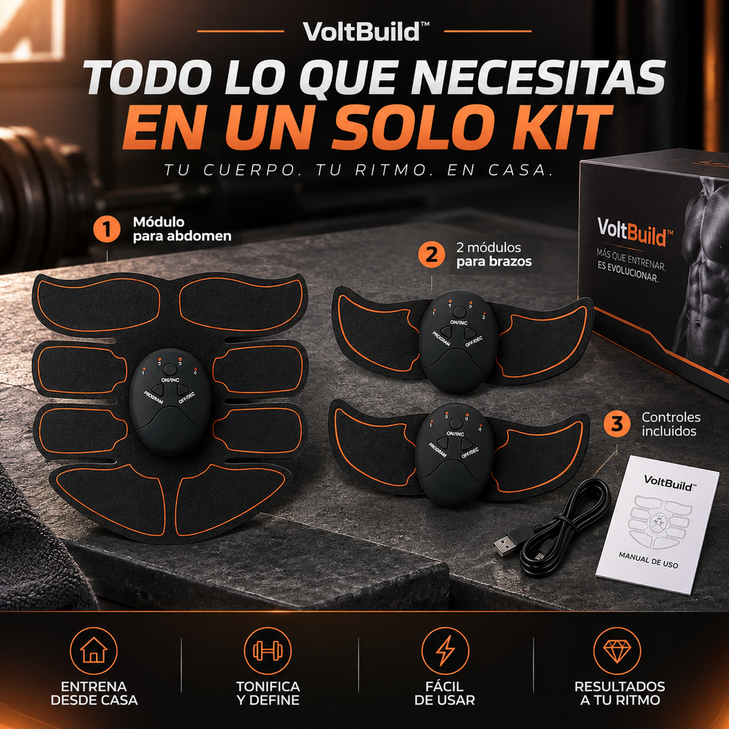 VoltBuild™ | Tonificador Electrónico | Esculpe y define tu figura