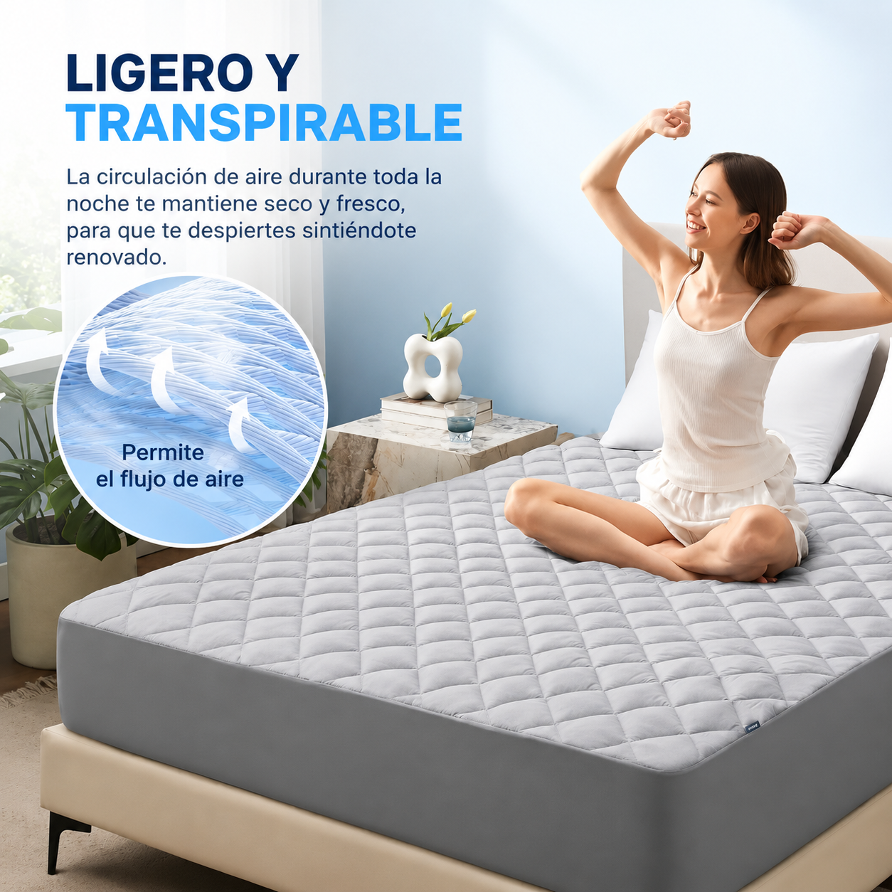 CleanRest™ Protector de Colchón | Impermeable y Antialérgico