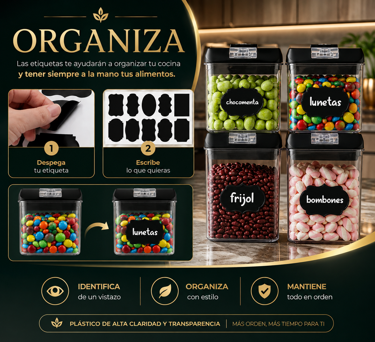 EliteFresh™ Set de Contenedores Herméticos para una Cocina Más Organizada + Envío Gratis