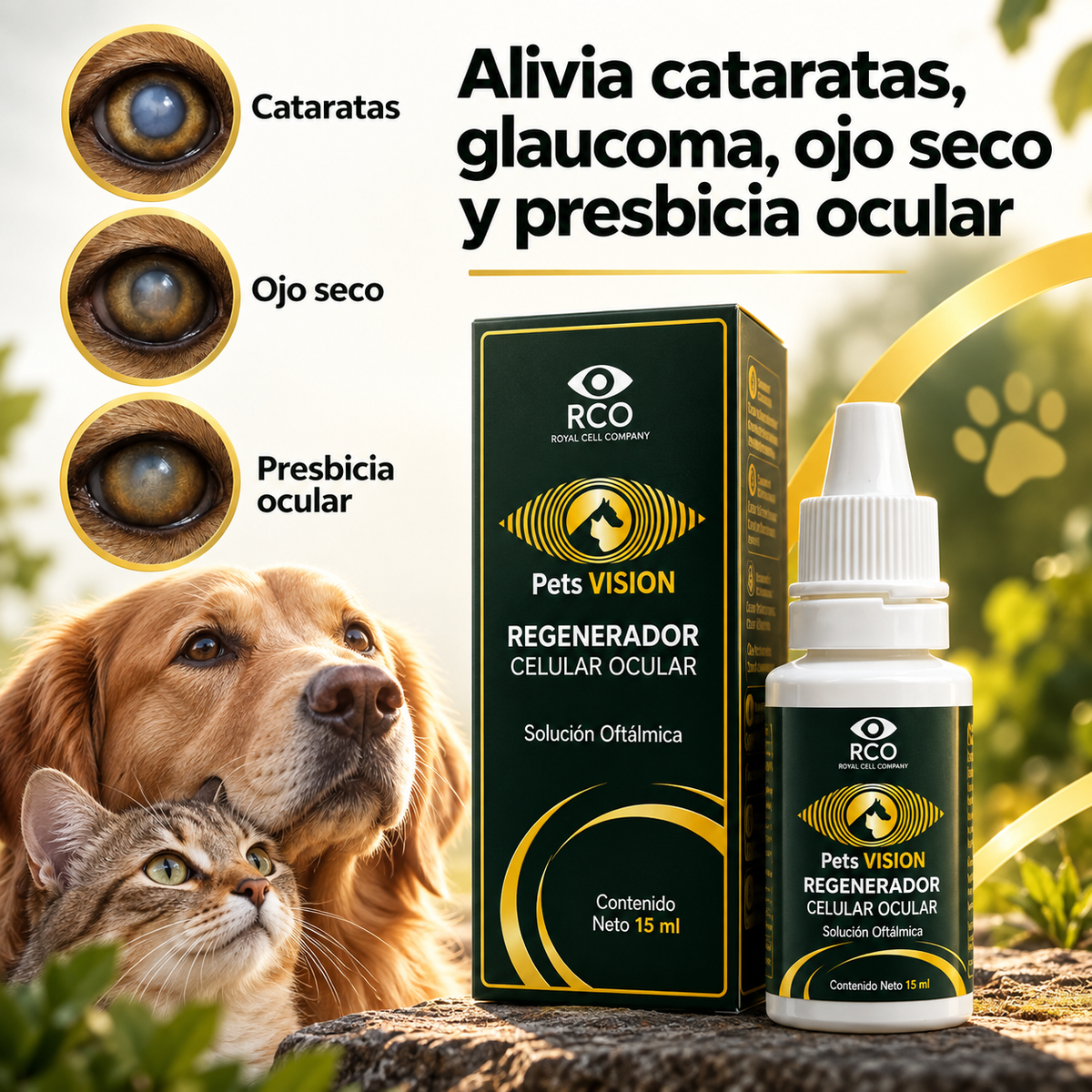 Pets Vision™ | Gotas Orales para una Visión Clara y Saludable