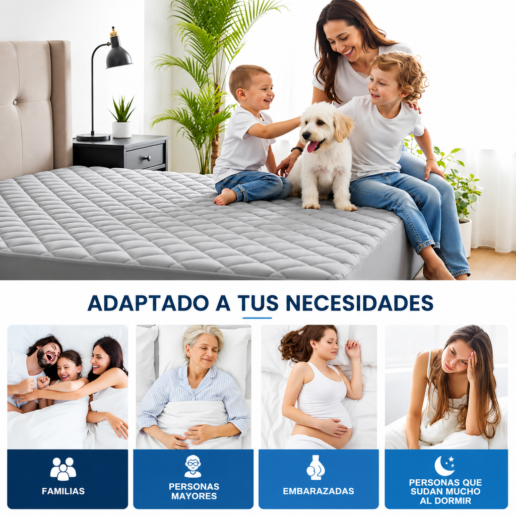 CleanRest™ Protector de Colchón | Impermeable y Antialérgico