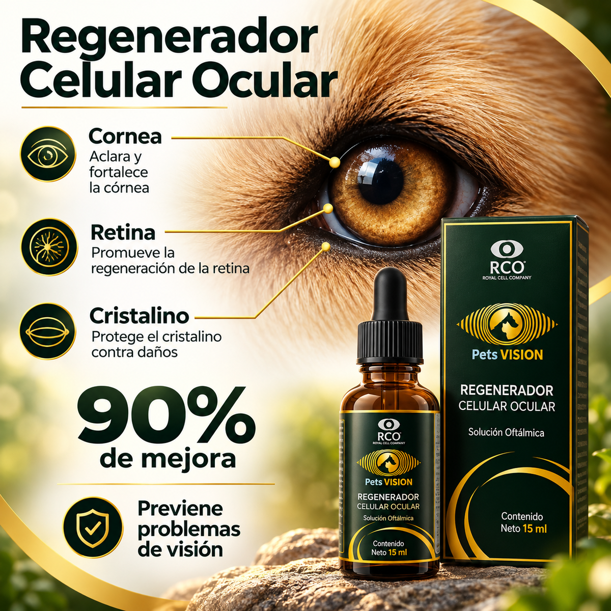 Pets Vision™ | Gotas Orales para una Visión Clara y Saludable