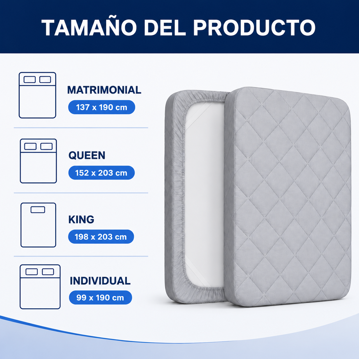 CleanRest™ Protector de Colchón | Impermeable y Antialérgico