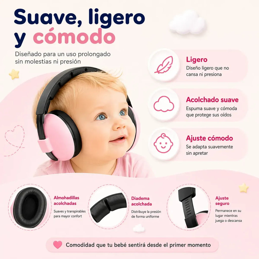 Nubi Ears™ | Orejeras Protectoras de Ruido para Bebé