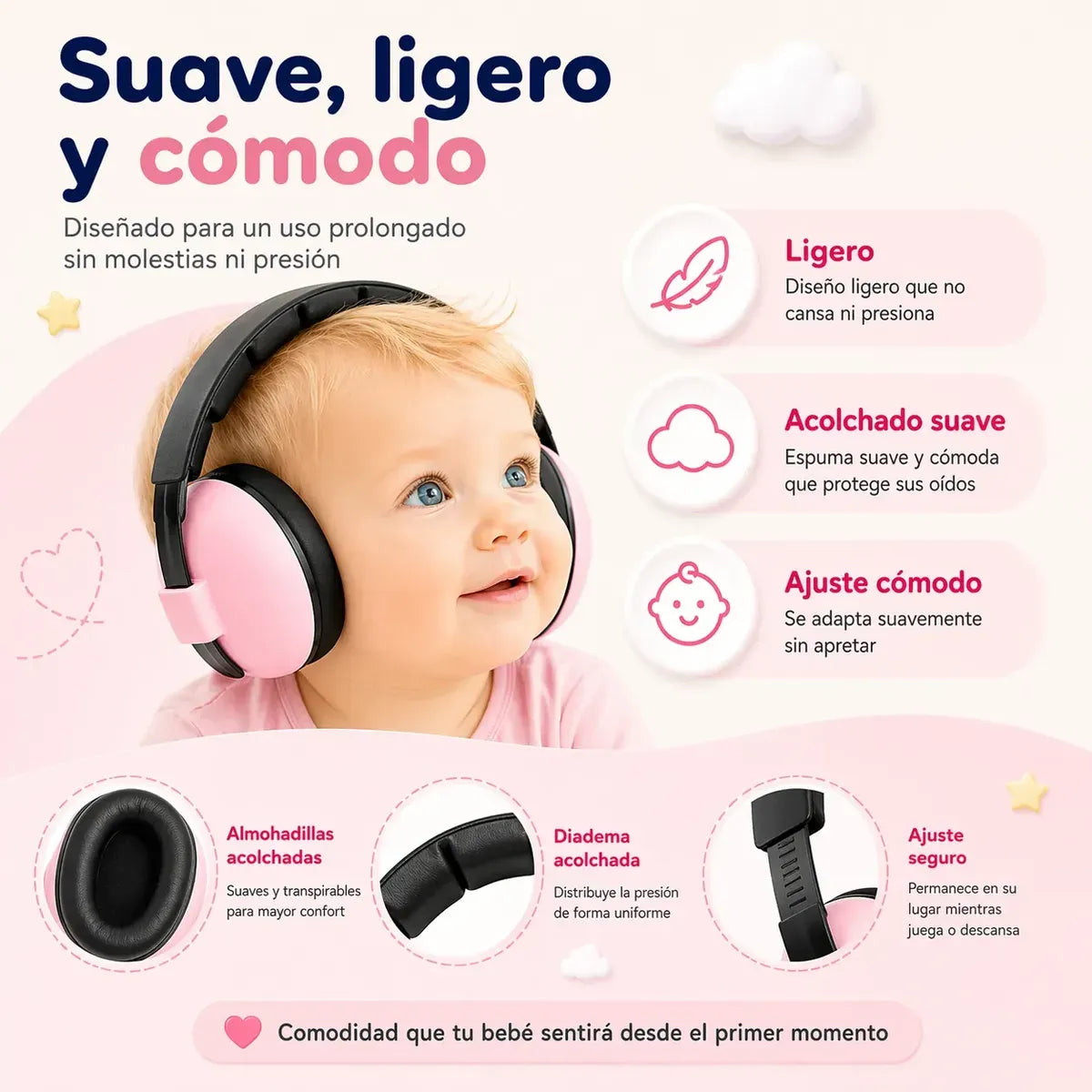 Nubi Ears™ | Orejeras Protectoras de Ruido para Bebé