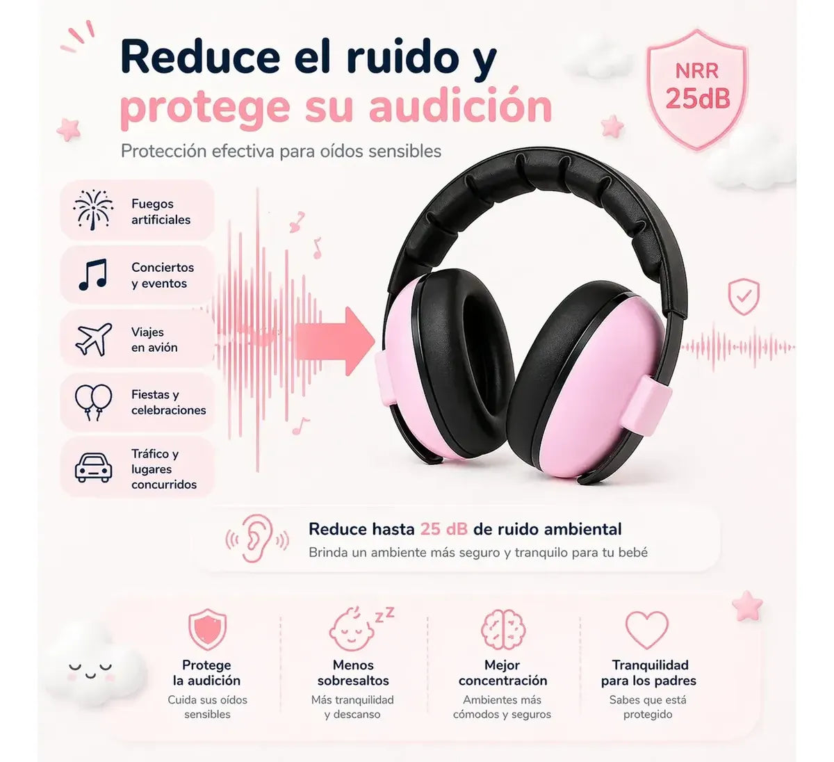 Nubi Ears™ | Orejeras Protectoras de Ruido para Bebé
