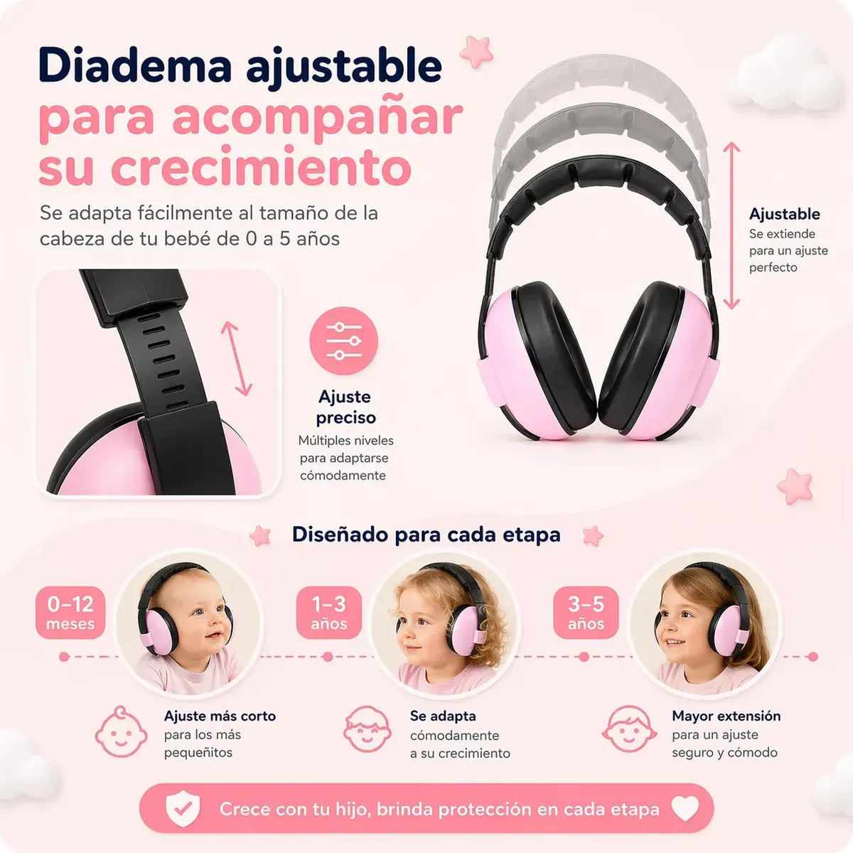 Nubi Ears™ | Orejeras Protectoras de Ruido para Bebé