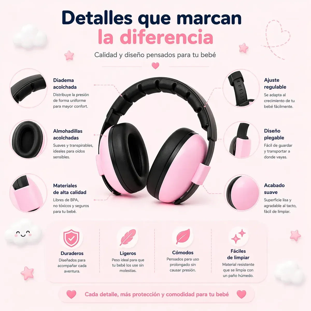 Nubi Ears™ | Orejeras Protectoras de Ruido para Bebé