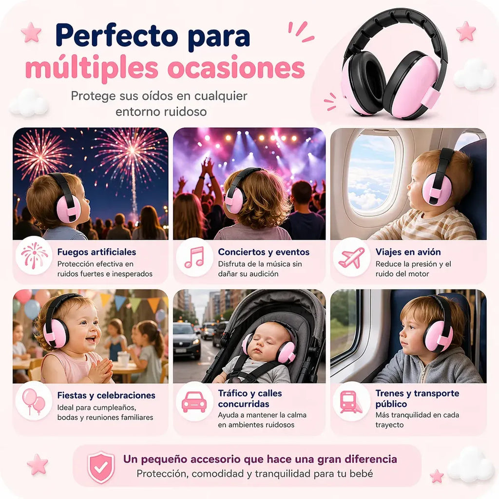Nubi Ears™ | Orejeras Protectoras de Ruido para Bebé