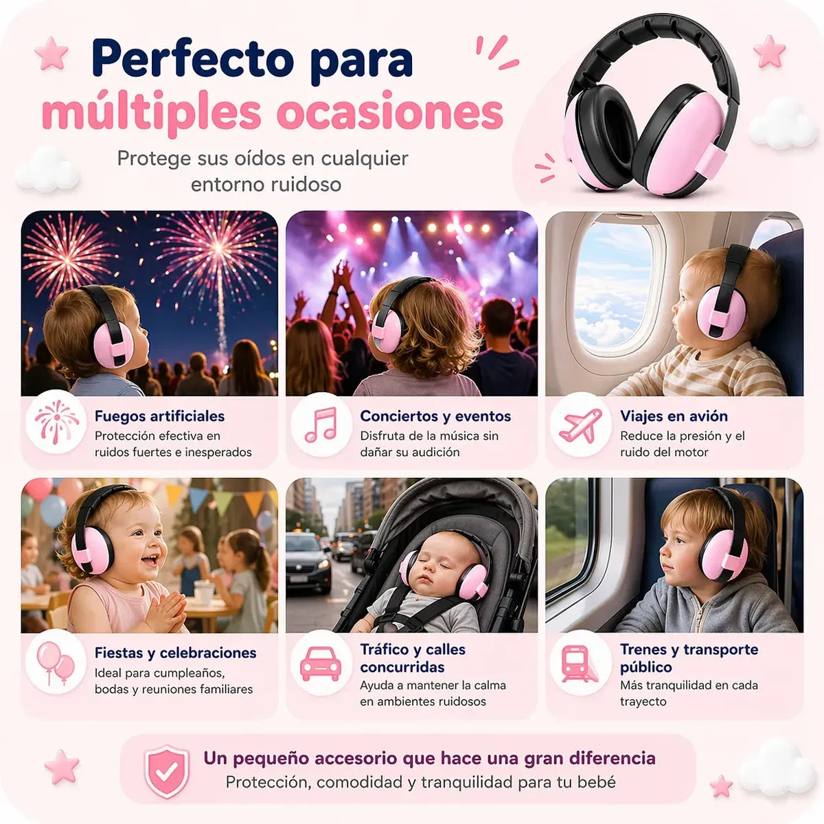 Nubi Ears™ | Orejeras Protectoras de Ruido para Bebé