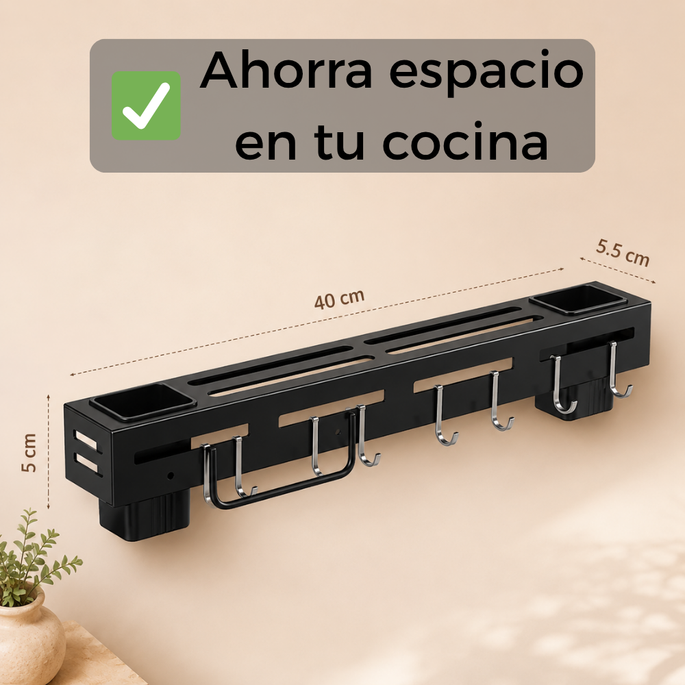 FlexiRack™ Rack de Utensilios | Agilidad y Elegancia en tu Cocina