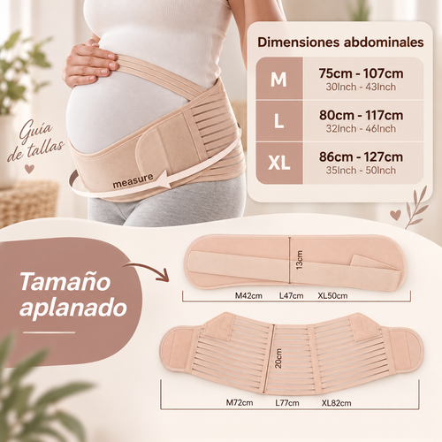 Amora™ | Faja de Soporte para Embarazo | Alivia la Presión y el Peso en tu Espalda