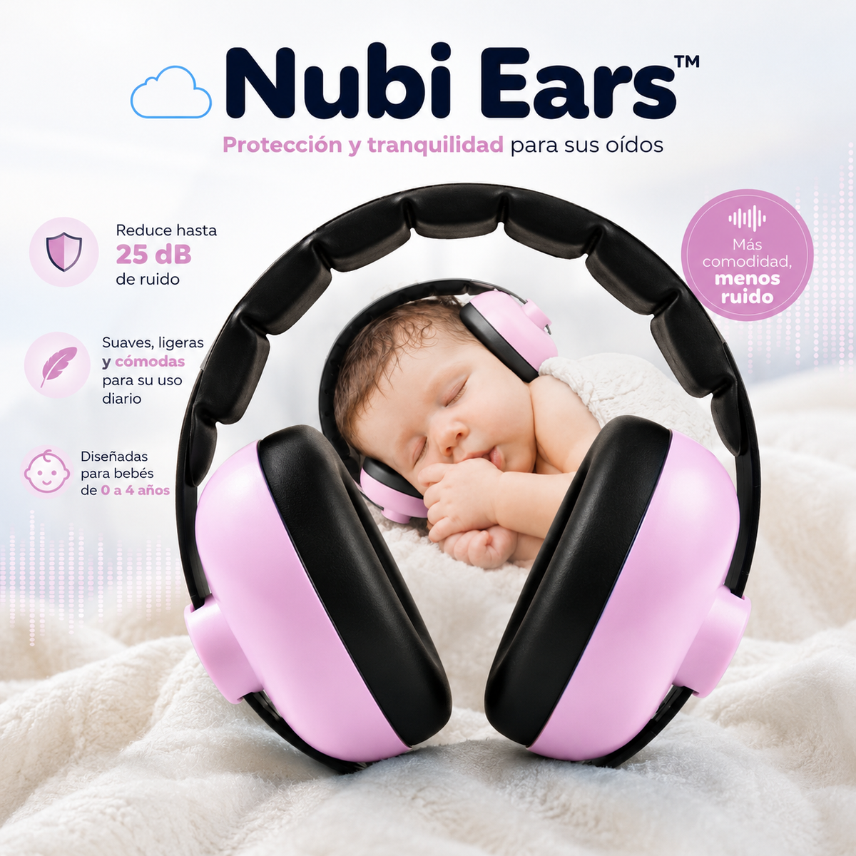 Nubi Ears™ | Orejeras Protectoras de Ruido para Bebé