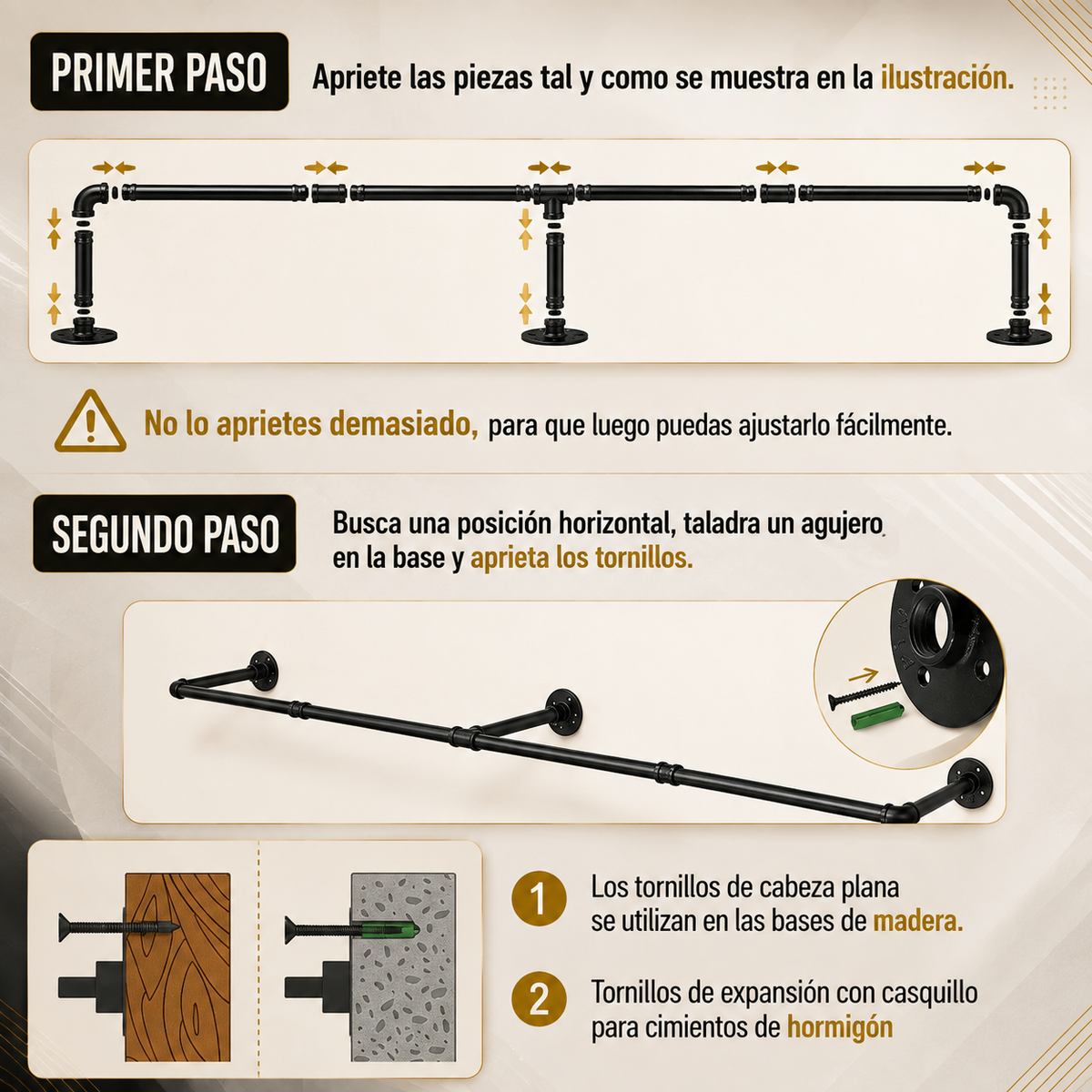 IronNest™ Perchero de Pared | Ahorra Espacio Con Estilo