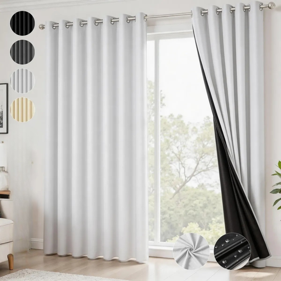Umbrella™ 2 Cortinas Blackout Premium Aislantes de Luz y Calor