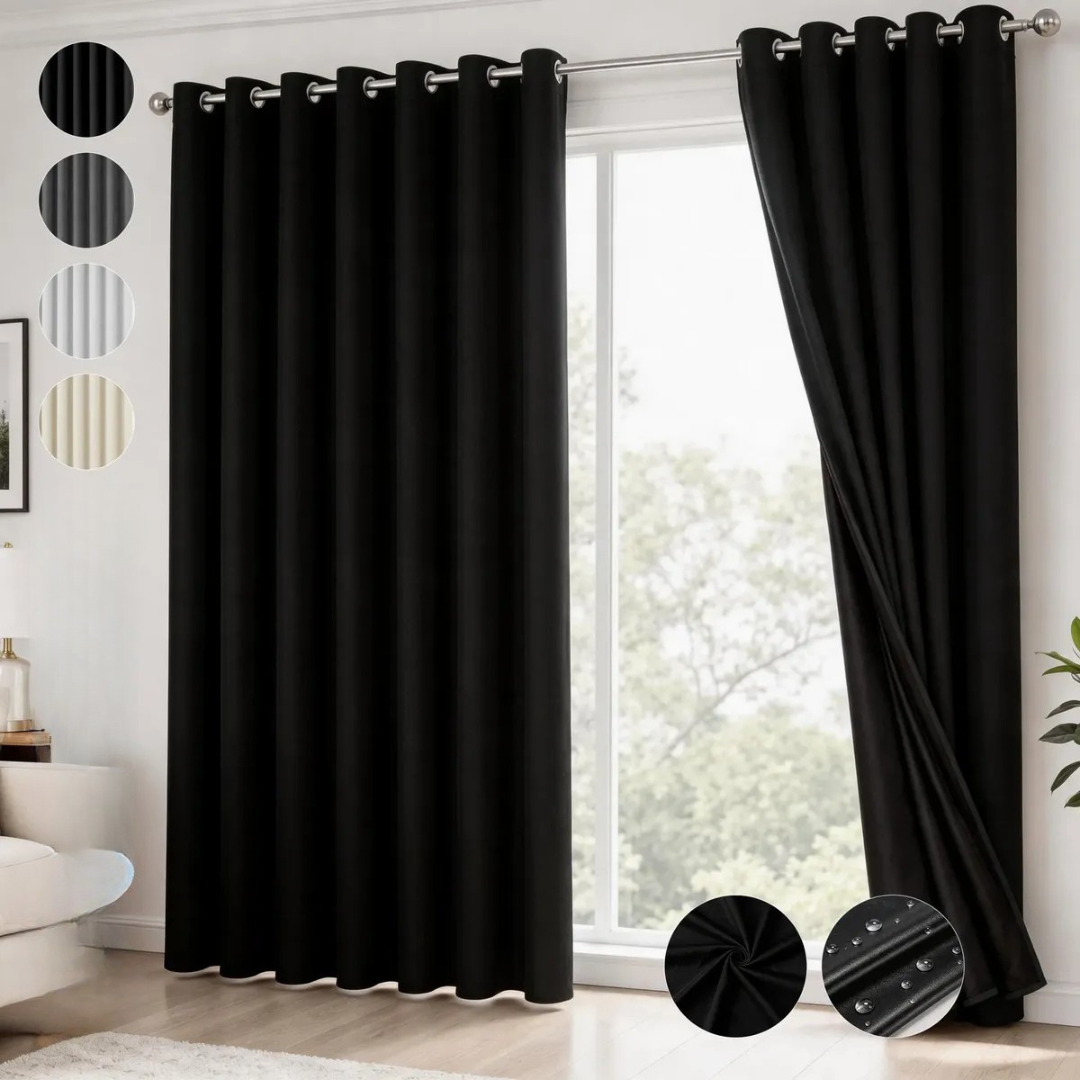 Umbrella™ 2 Cortinas Blackout Premium Aislantes de Luz y Calor