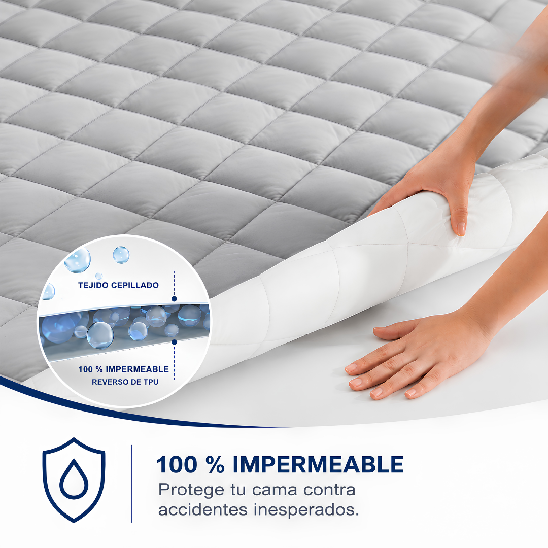 CleanRest™ Protector de Colchón | Impermeable y Antialérgico