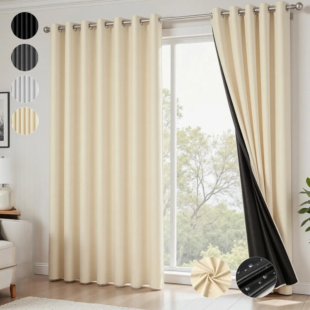 Umbrella™ 2 Cortinas Blackout Premium Aislantes de Luz y Calor