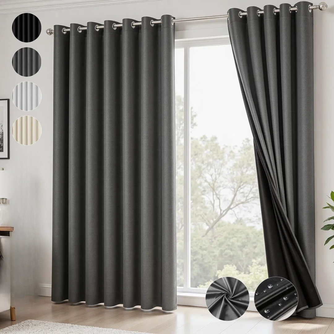 Umbrella™ 2 Cortinas Blackout Premium Aislantes de Luz y Calor